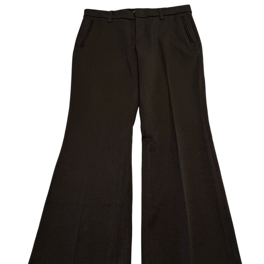 Vertigo Paris Solid Black Hidden Fly Bootcut Trou… - image 1